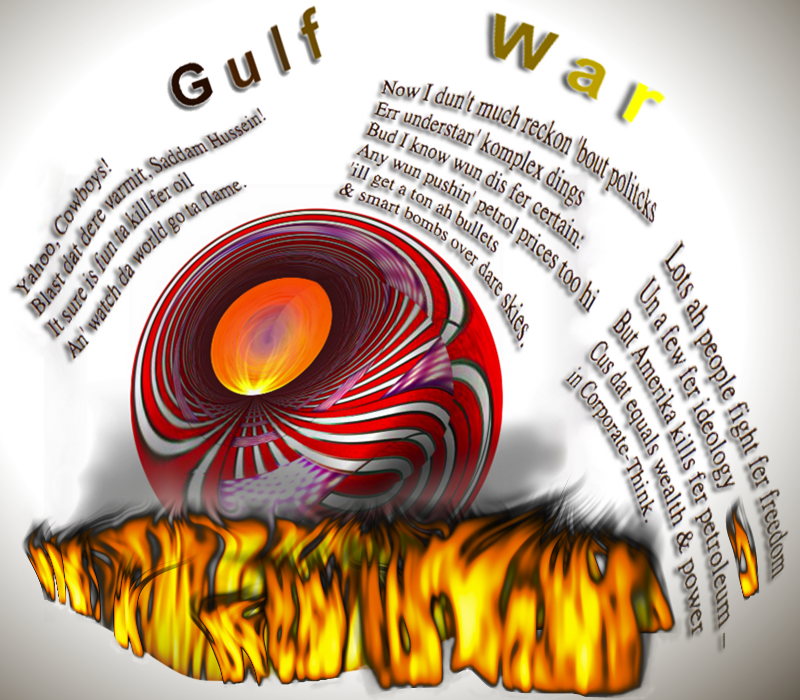 Gulf War graphic by T Newfields