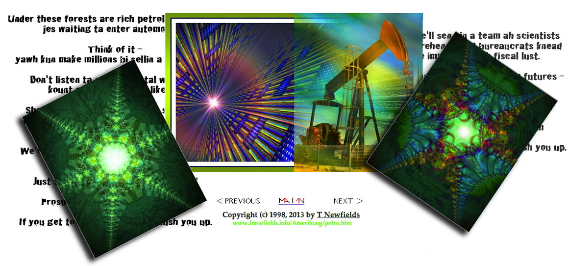 Petrol-Lust — artwork and pseudo-poem by T Newfields