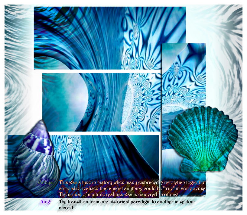 La Danse de Bleu - Abstract digital art by T Newfields
