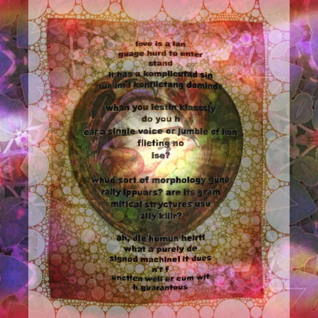 Love's Language Pictorial Poem