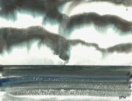 Seascape - a drawing by Jean Price Norman [The T Newfields Collection]