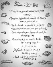 Forgive my Coldness - callipgraphy by JP Norman of a poem by C. Day-Lewis [T. Newfields Collection]