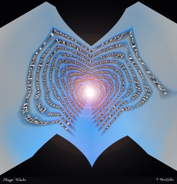 Magic Words: A Digital Art by T Newfields