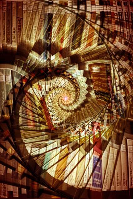 The Magic of Writing / La magie de l'&eacute;criture / La magia de la escritura / Die Magie des Schreibens - an art work by T Newfields created on May 28, 2003 in Nagoya, Japan
