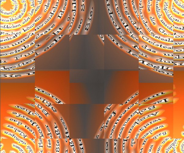 
	B&uuml;cher k&ouml;nnen als Schlachtr&uuml;stung f&uuml;r veralteter Glaubens -
	oder Durchdringenshells f&uuml;r neue Ideologien dienen.

	Sie k&ouml;nnen zuk&uuml;nftige M&ouml;glichkeiten aufdecken
	oder den Anblick vieler Sachen undeutlich machen.

	B&uuml;cher k&ouml;nnen die Planierraupen werden, welche die Geisteslandschaften 
	oder festen Kleber verst&auml;rken vorhandene Geistesform umwandeln.

	Sie k&ouml;nnen das Armkreuzweb werden, das unvereinbare Ideen
	oder scharfe Schereausschnittgedanken durch Furcht anschlie&szlig;t.

	B&uuml;cher lassen fast grenzenlose M&ouml;glichkeiten -
	diese Seiten &ouml;ffnen, um mehr zu entdecken: lesen Sie und sehen Sie.
