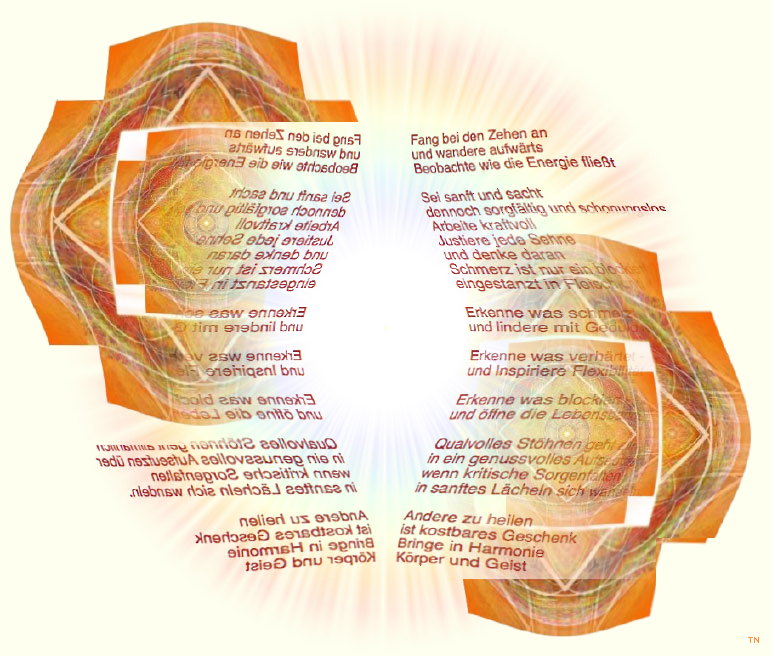 Thaimassage - ein Kunstwerk und Gedicht von T Newfields (&Uuml;bersetzung Roland Weber)