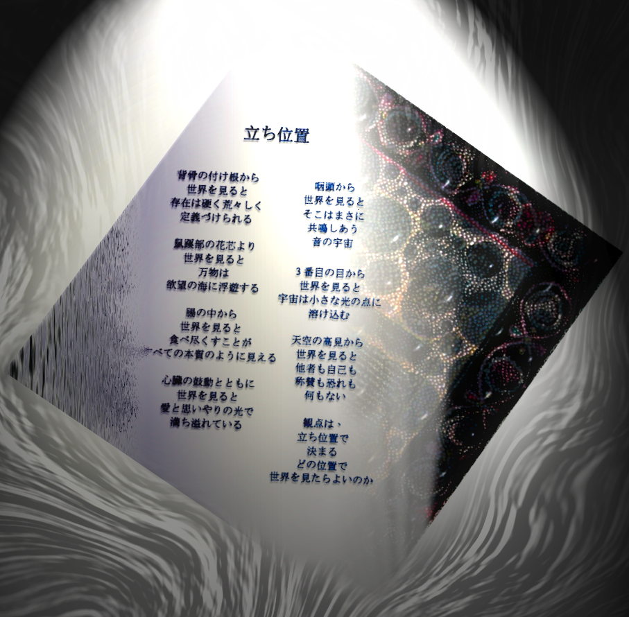 立ち位置 - T Newfieldsによる詩とアート (吉田典子 訳)